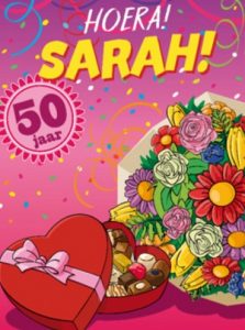 Verjaardagskaart Sarah