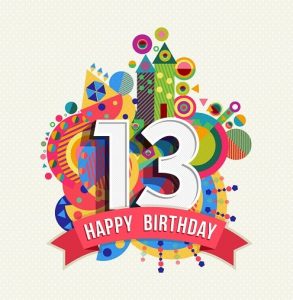 Verjaardag 13 jaar