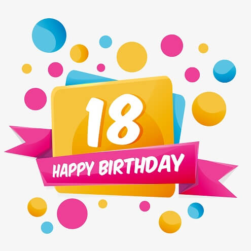Nieuw Verjaardag 18 jaar ⋆ Verjaardagswensen QI-35