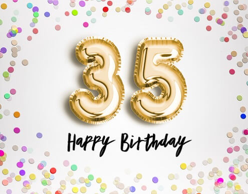 Verlaten Minnaar aanvaarden Verjaardag 35 jaar ⋆ Verjaardagswensen
