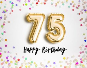 Verjaardag 75 jaar