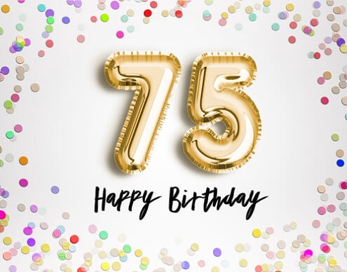 Verjaardag 75 Jaar ⋆ Verjaardagswensen