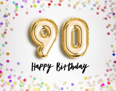 Verjaardag 90 ⋆ Verjaardagswensen